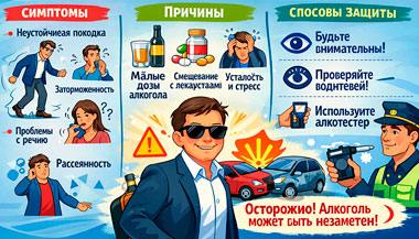 Скрытое опьянение: симптомы, причины и способы защиты.…