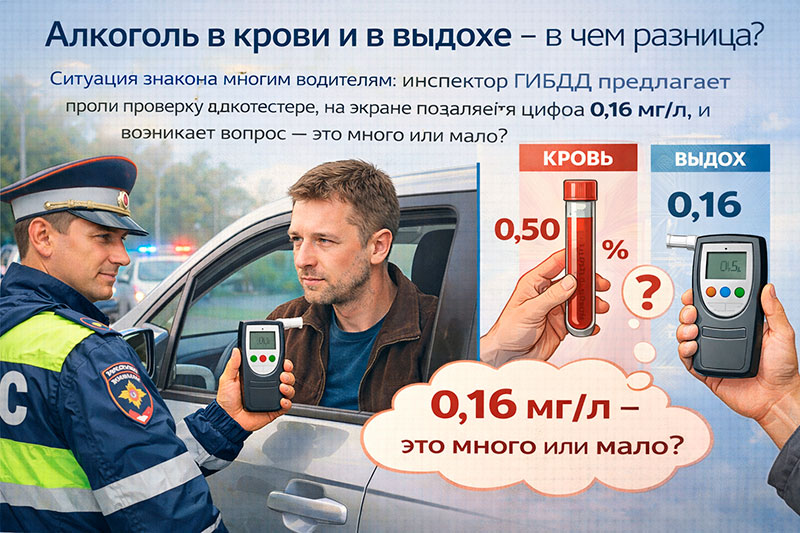 Разница между промилле в крови и мг/л в выдохе: как…