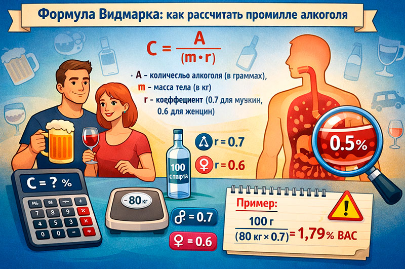 Формула Видмарка: как правильно рассчитать концентрацию…