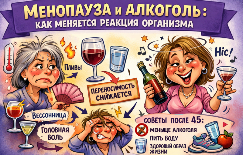 Менопауза. Как гормональная перестройка меняет реакцию…