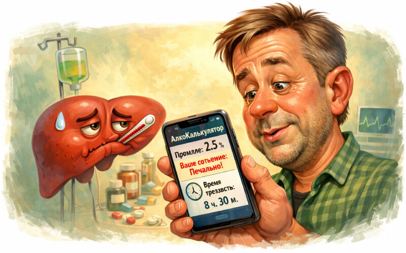Печеночная недостаточность: когда расчеты алкогольного…