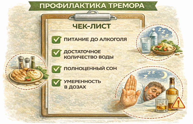 Профилактика тремора