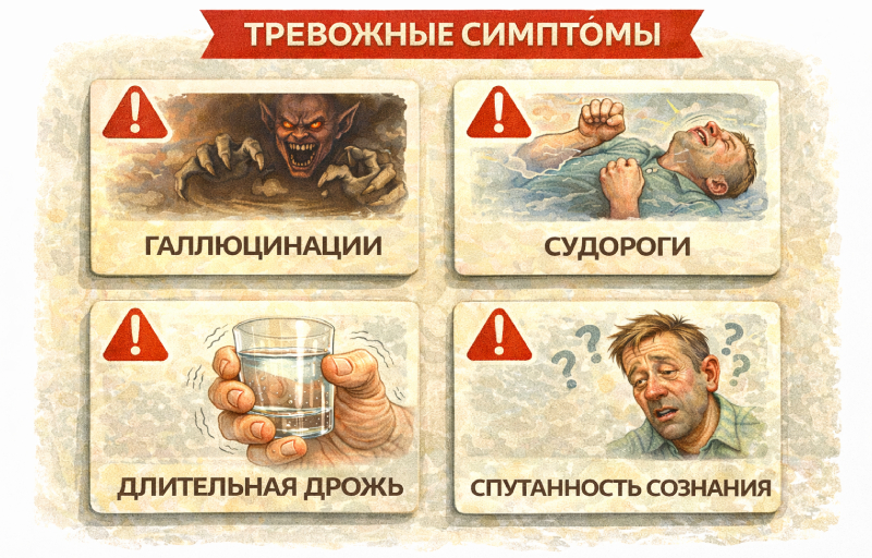 Тревожные симптомы тремора