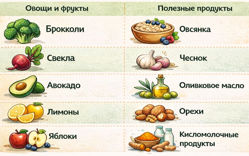Продукты, поддерживающие работу печени