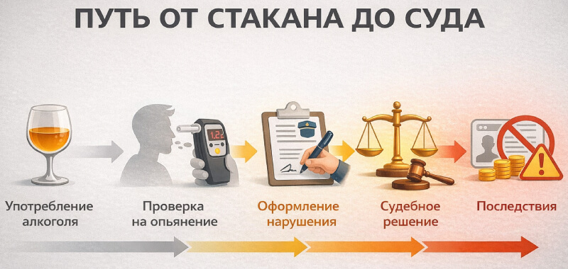 Путь от стакана до суда