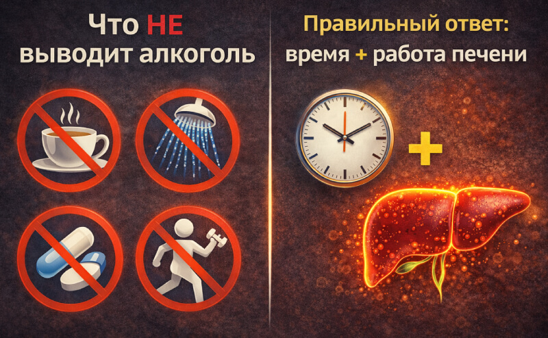 Что НЕ выводит алкоголь