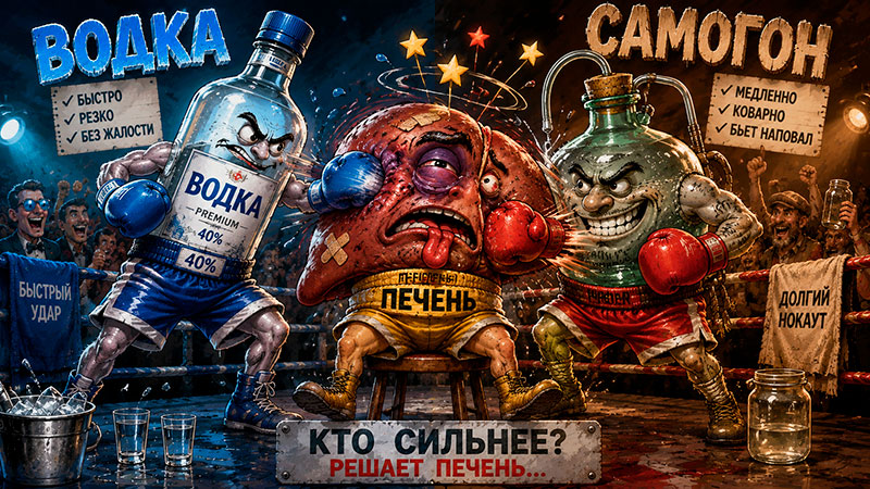 Последствия употребяления водки и самогона